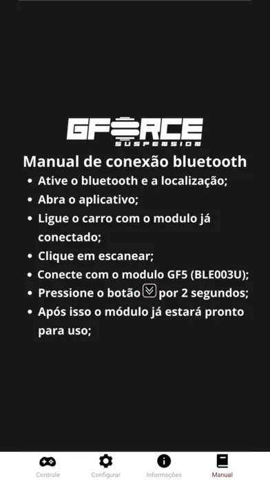 ภาพหน้าจอของ GFORCE Suspension Memory