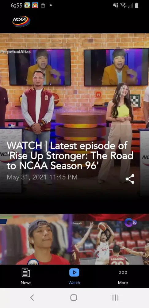 Captures d'écran de NCAA Philippines