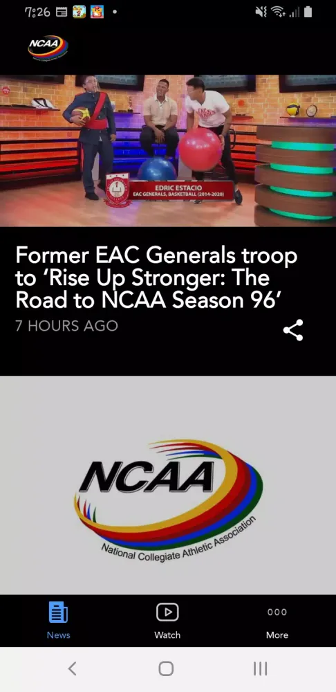 Captures d'écran de NCAA Philippines