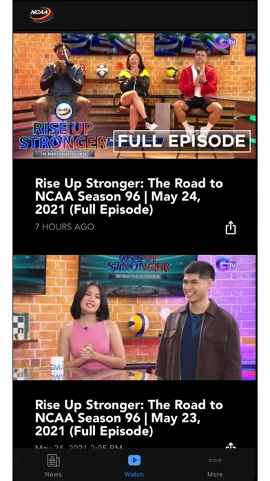 Captures d'écran de NCAA Philippines