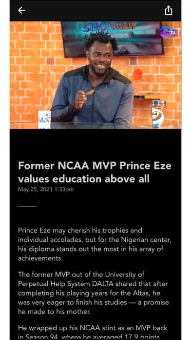 Captures d'écran de NCAA Philippines