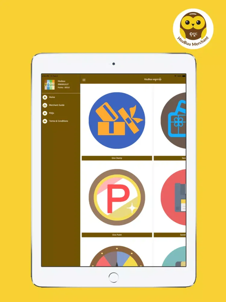 Tangkapan skrin HsuBuu Merchant iPad 