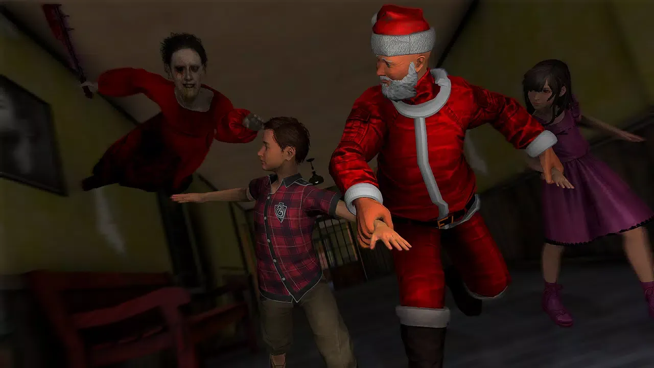 Captures d'écran de Scary Santa Haunted House Game