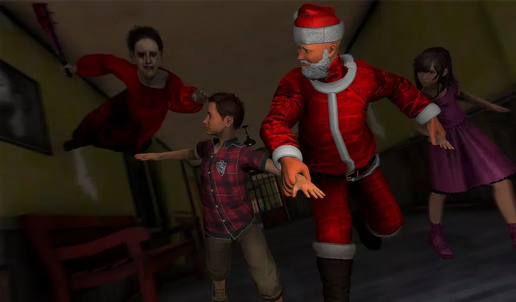 Captures d'écran de Scary Santa Haunted House Game