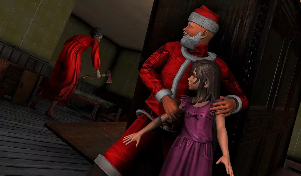 Captures d'écran de Scary Santa Haunted House Game