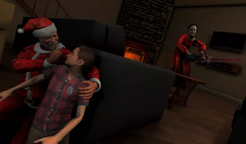 Captures d'écran de Scary Santa Haunted House Game