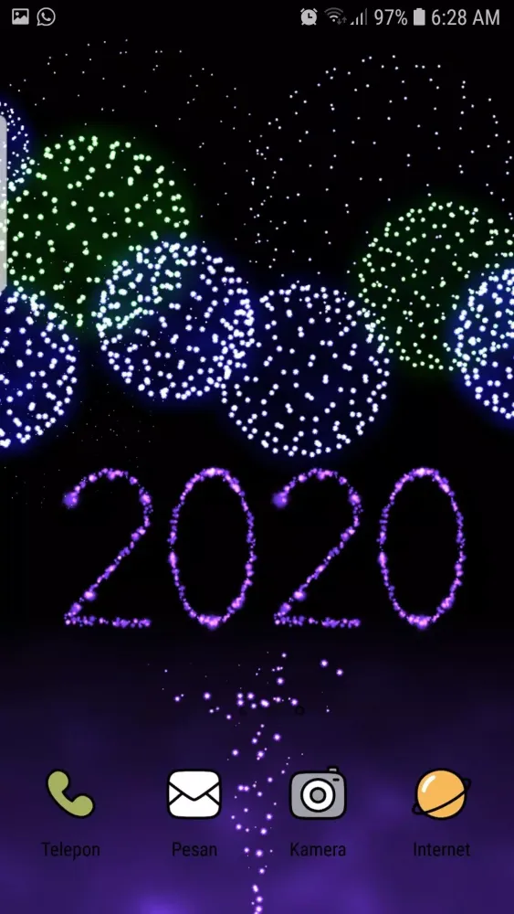 Fireworks New Year 2020 Live Wallpaper スクリーンショット