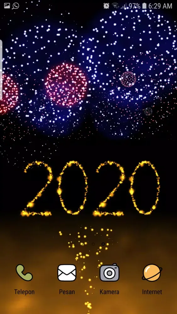Fireworks New Year 2020 Live Wallpaper スクリーンショット