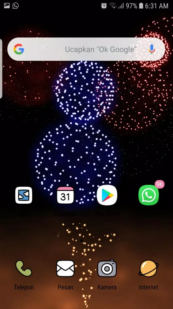 Fireworks New Year 2020 Live Wallpaper スクリーンショット