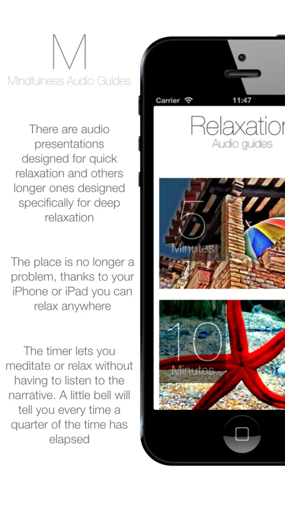 Captures d'écran de Relaxation App - Guided relaxation techniques using mindfulness and meditation