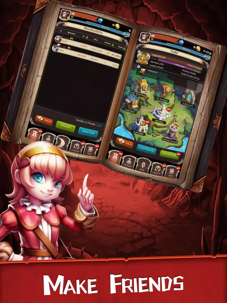 Capturas de pantalla de Hero Dash:Idle RPG iPad 