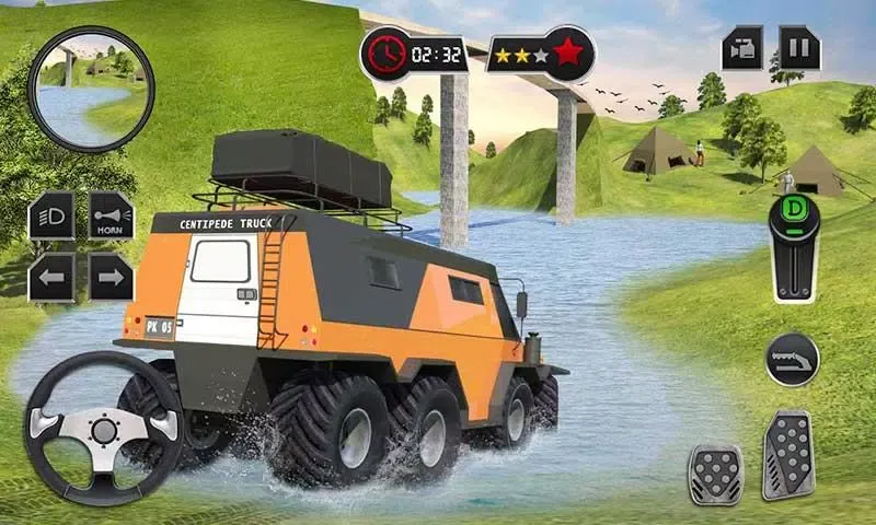 Captures d'écran de Offroad Mud-Runner Truck Simulator: Spin Tires