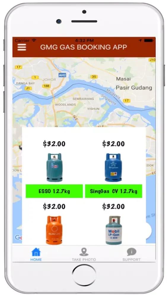 GMG GAS BOOKING APP Screenshots