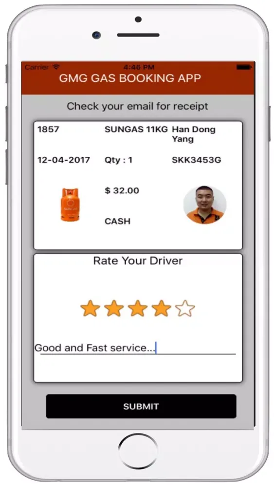 GMG GAS BOOKING APP Screenshots