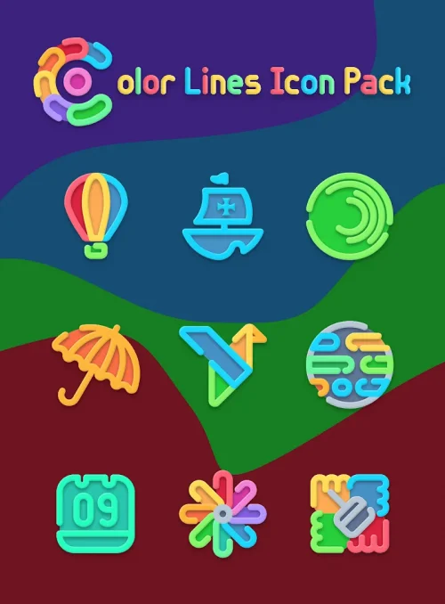 Color Line - Vibrant Icon Pack-screenshot-1