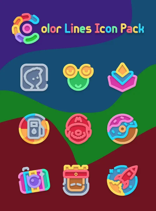Color Line - Vibrant Icon Pack-screenshot-4