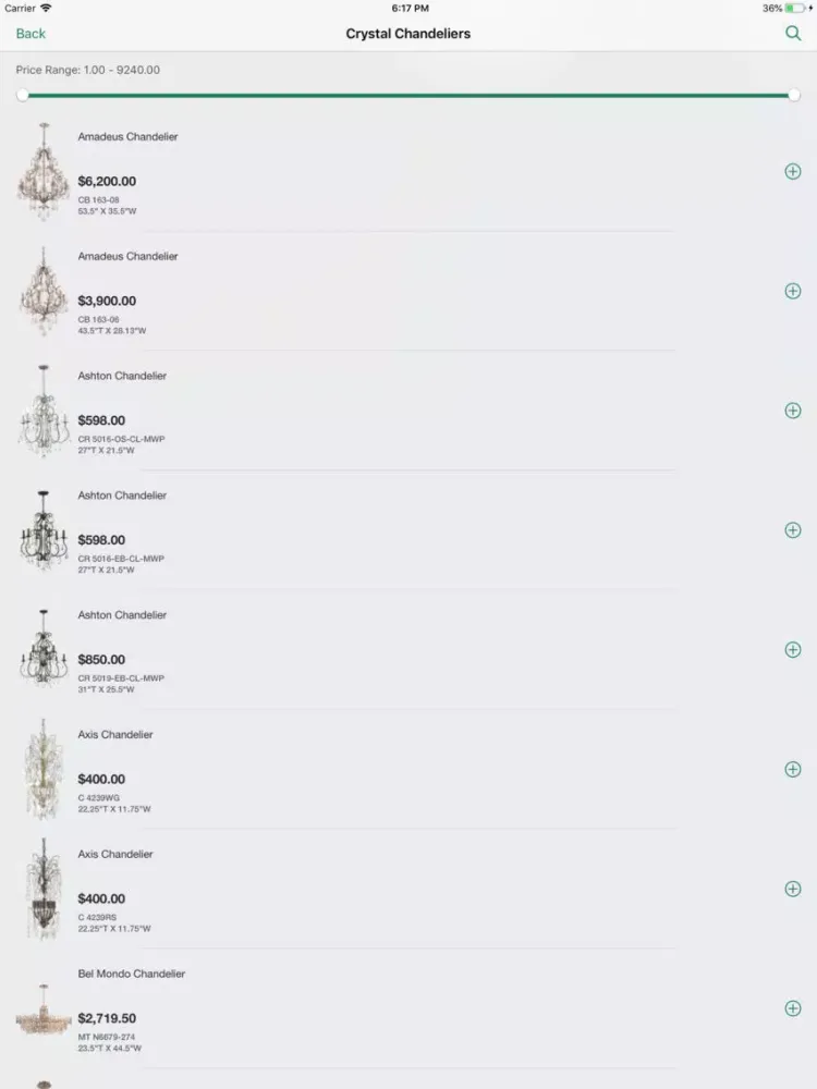 Capturas de tela do Dominion Electric iPad 