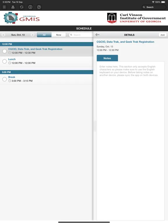 Georgia GMIS iPad 应用截图