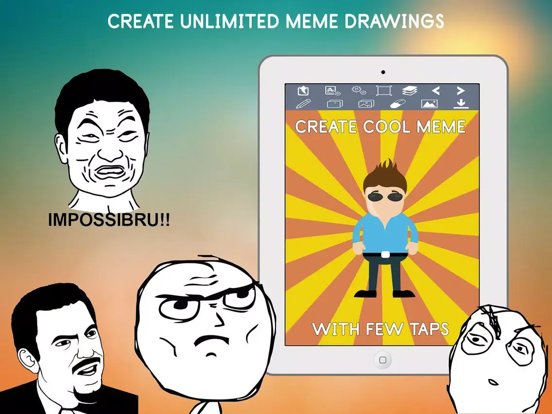 Meme Designer - Custom Memes iPad  스크린샷