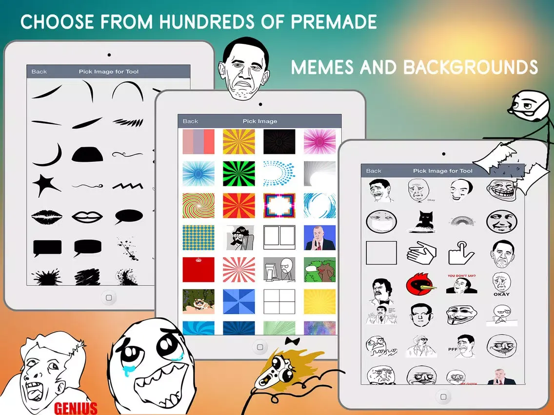 Meme Designer - Custom Memes iPad  스크린샷