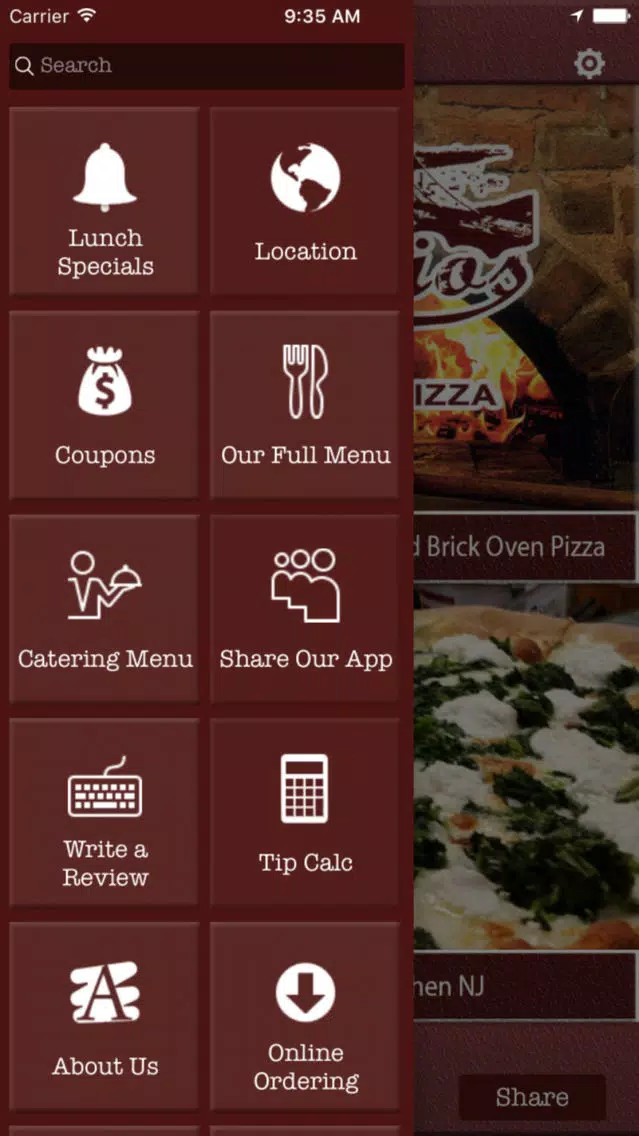 Antonio's Brick Oven Pizza Screenshots