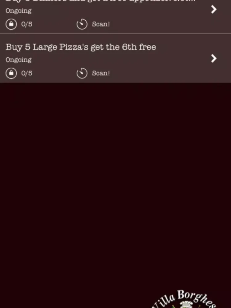 Villa Borghese Pizzeria iPad  Ekran Görüntüleri