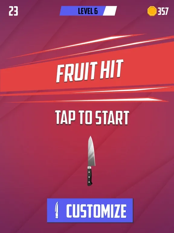 Ảnh chụp màn hình của Fruit Hit Slicer iPad 