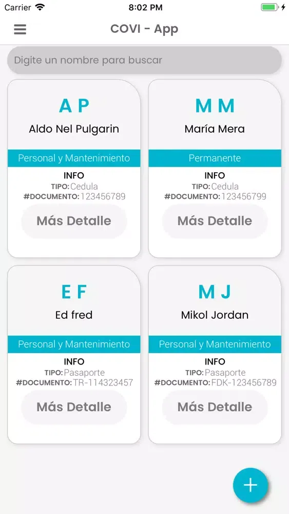 COVI App Screenshots