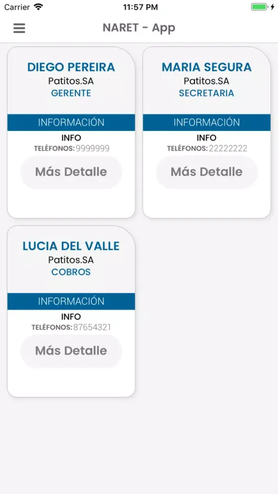 NARET App Ekran Görüntüleri