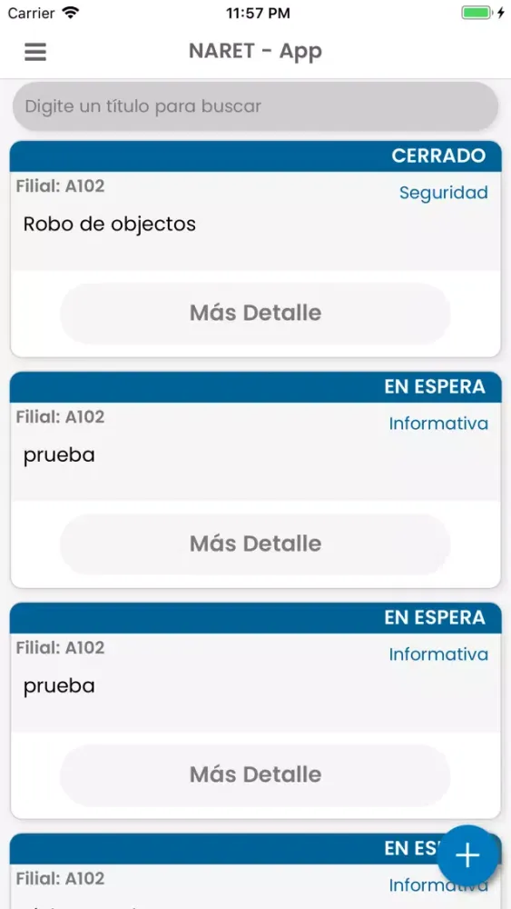 NARET App Ekran Görüntüleri