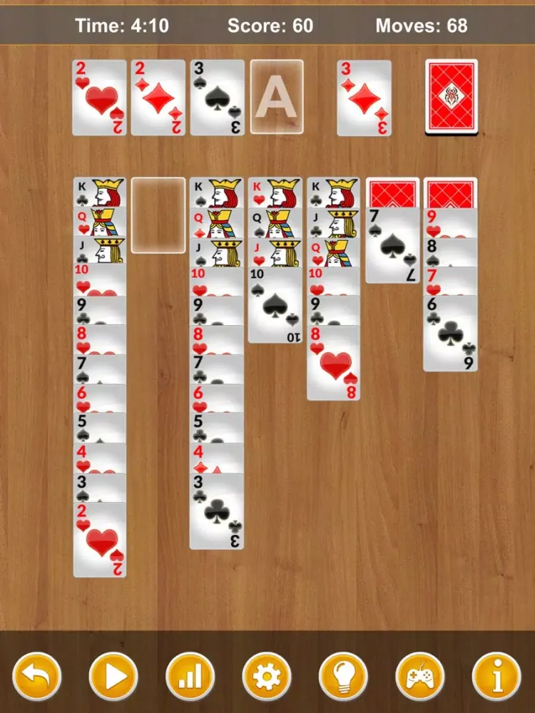 Ảnh chụp màn hình của Ace Spider Solitaire Classic iPad 