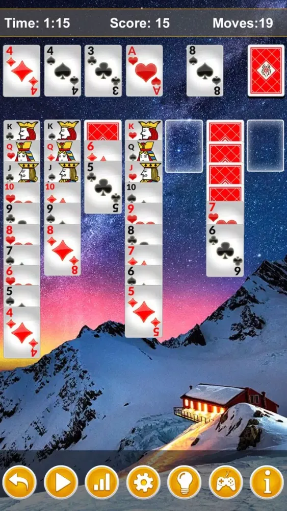Ảnh chụp màn hình của Ace Spider Solitaire Classic