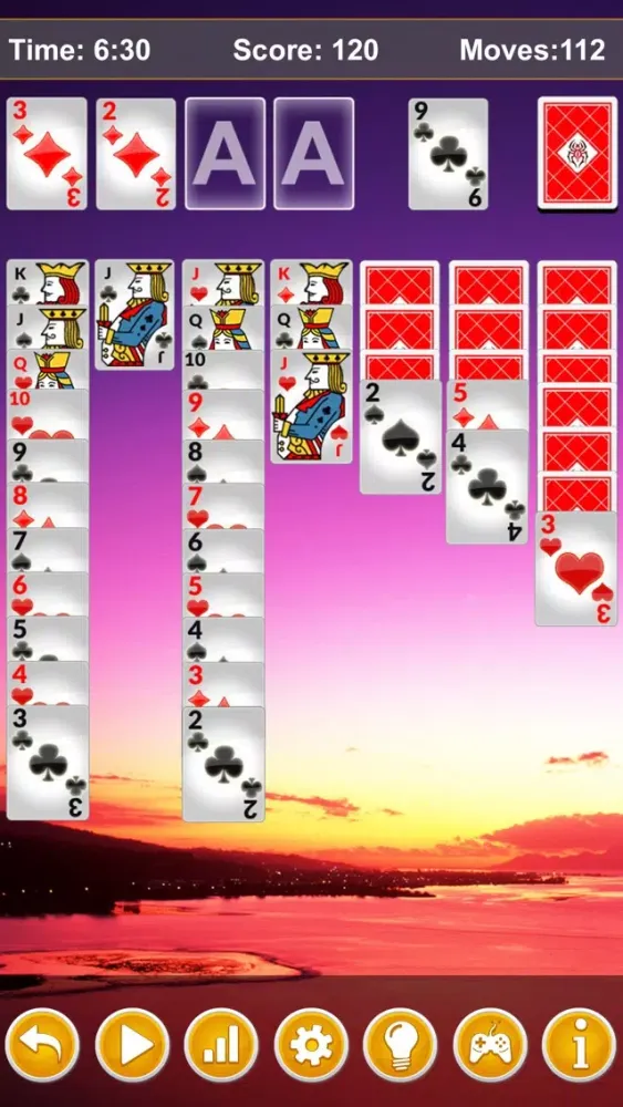 Ảnh chụp màn hình của Ace Spider Solitaire Classic