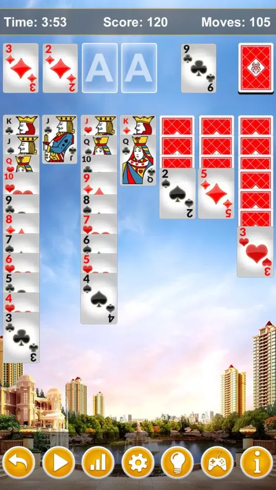 Ảnh chụp màn hình của Ace Spider Solitaire Classic