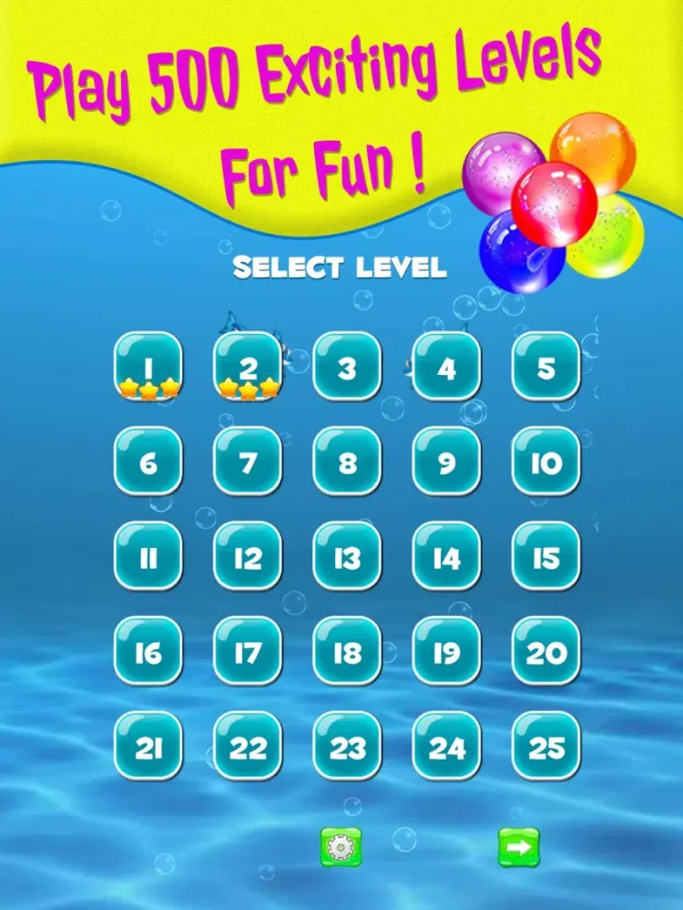 Capturas de tela do Bubble shooter Sea Animals iPad 