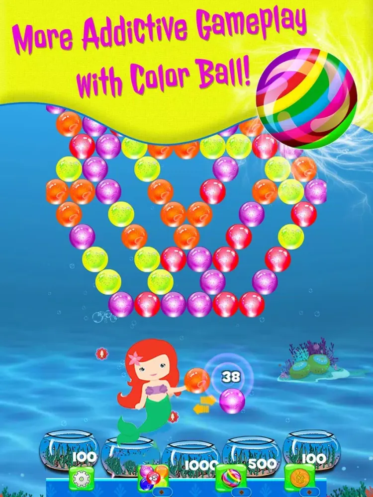 Capturas de tela do Bubble shooter Sea Animals iPad 