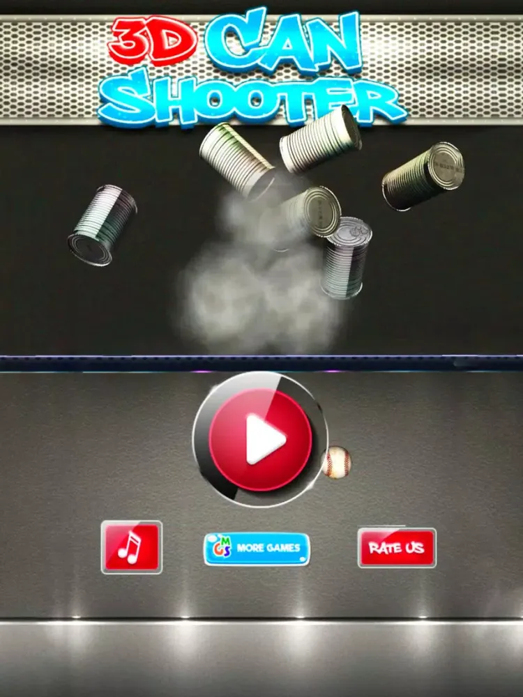 3D Can Knock Down Shooter iPad 应用截图