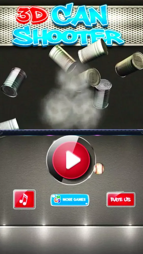 3D Can Knock Down Shooter应用截图