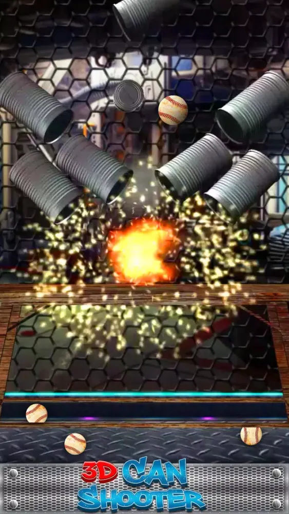 3D Can Knock Down Shooter应用截图