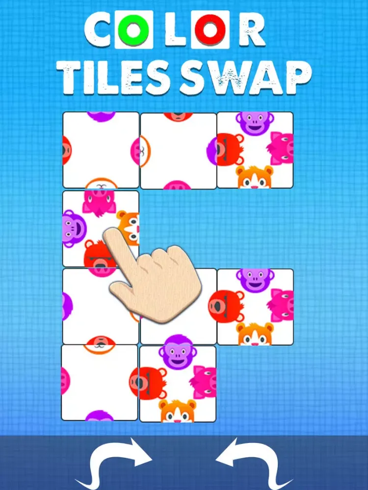 Color Tiles Swap iPad  스크린샷