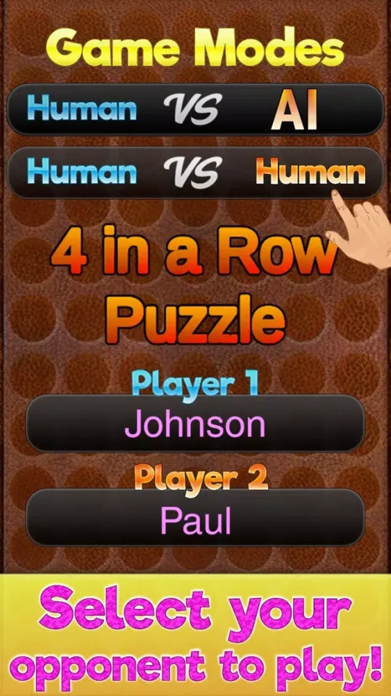 Capturas de tela do 4 in a Row Puzzle Connect Game