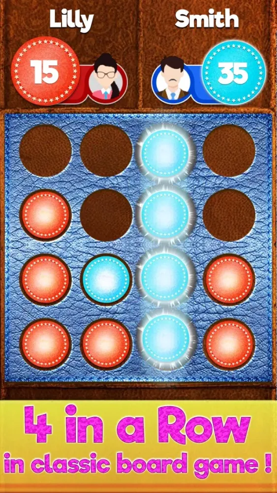 Capturas de tela do 4 in a Row Puzzle Connect Game