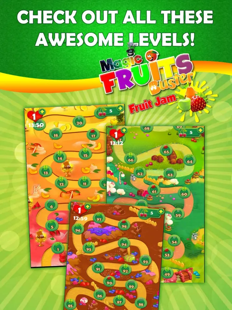 Magic Fruit Buster - Fruit Jam iPad  스크린샷