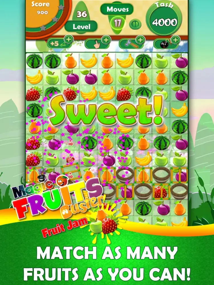 Magic Fruit Buster - Fruit Jam iPad  스크린샷
