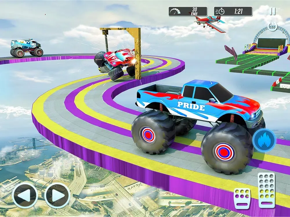 Mega Jump Car Driving & Racing iPad  سکرین شاٹس