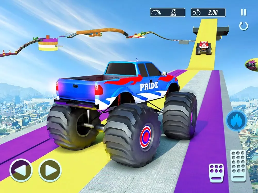 Mega Jump Car Driving & Racing iPad  سکرین شاٹس