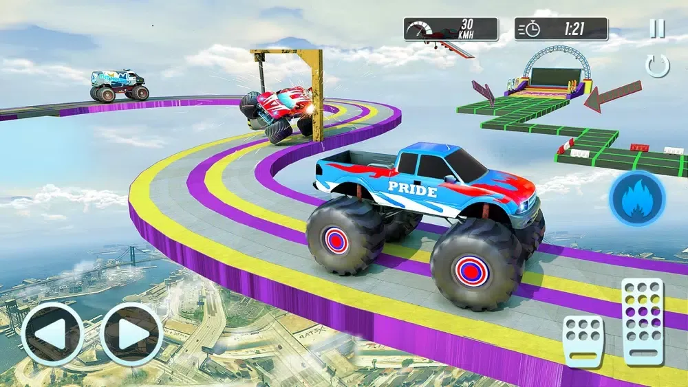 Mega Jump Car Driving & Racing سکرین شاٹس