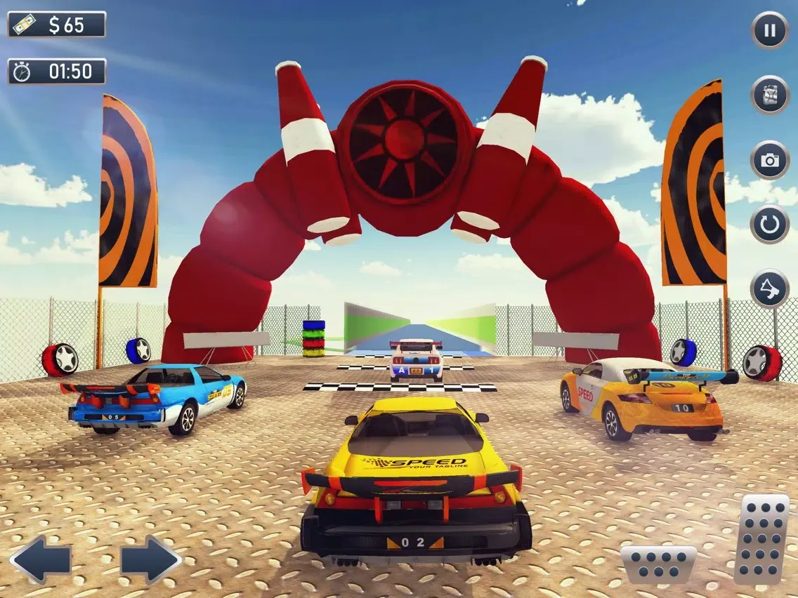 Zrzuty ekranu Water Slide Car Stunts Racing iPad 
