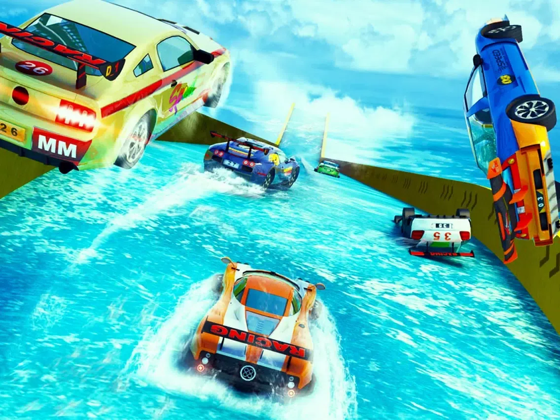 Zrzuty ekranu Water Slide Car Stunts Racing iPad 