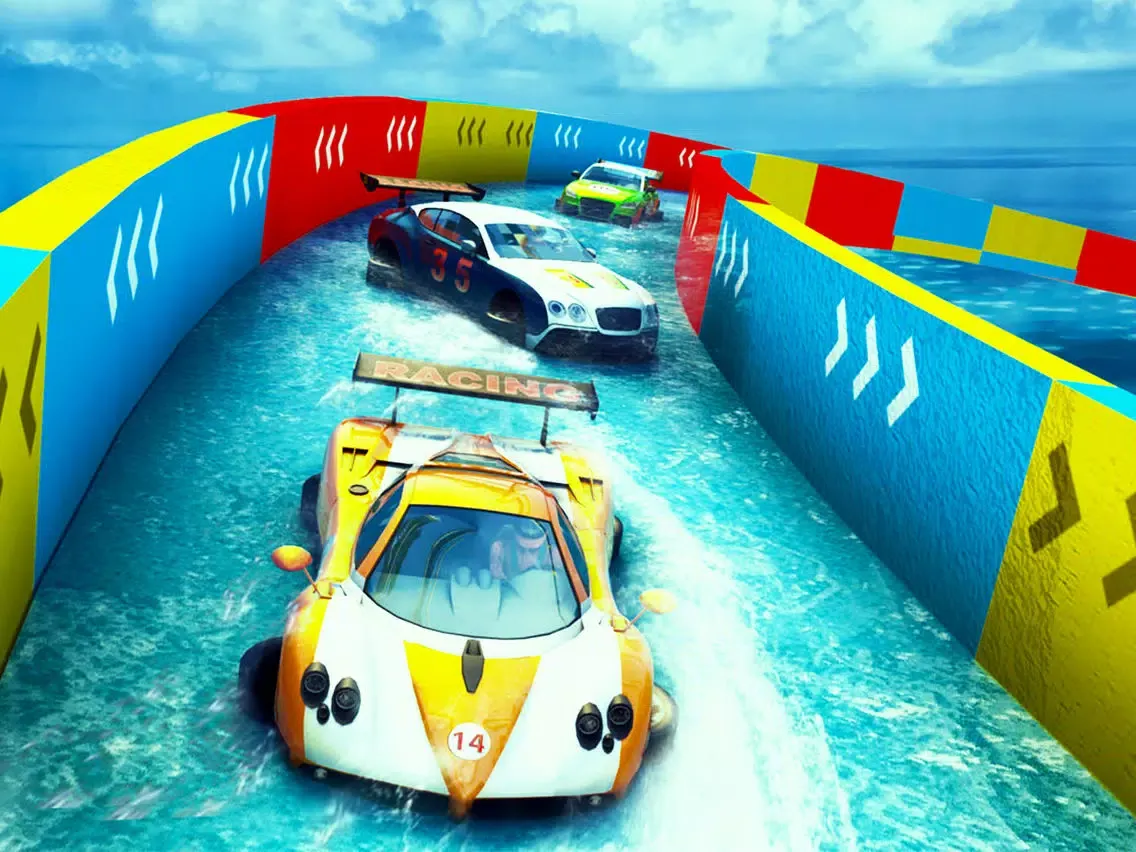 Zrzuty ekranu Water Slide Car Stunts Racing iPad 